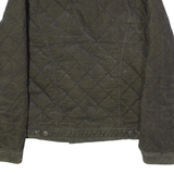 PIERRE CARDIN Mens Quilted Jacket Grey Diamond L