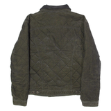 PIERRE CARDIN Mens Quilted Jacket Grey Diamond L