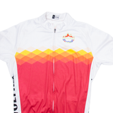 Cycling Full Zip Mens Jersey White XL
