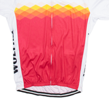 Cycling Full Zip Mens Jersey White XL