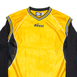 ROYAL Mens Jersey Yellow Long Sleeve USA V-Neck M