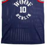 ISKAY SPORTS Woof Berlin #10 Basketball Mens Jersey Blue Sleeveless 90s 3XL