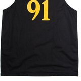 TOS #91 Colina Basketball Mens Jersey Black Sleeveless 90s V-Neck XL