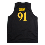 TOS #91 Colina Basketball Mens Jersey Black Sleeveless 90s V-Neck XL