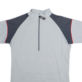 BENGER Cycling Mens Jersey Grey 1/2 Zip S