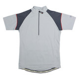 BENGER Cycling Mens Jersey Grey 1/2 Zip S