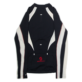 SCOTT Cycling Mens Jersey Black Long Sleeve 1/2 Zip L
