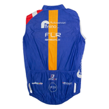 DAREVIE Full Zip Cycling Mens Jersey Blue Sleeveless High Neck M