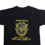 GILDAN US Army Special Forces Green Berets Mens T-Shirt Black USA Crew Neck M
