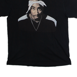 CHIMODU 2Pac Mens Band T-Shirt Black Crew Neck L