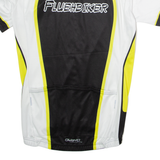 OWAYO Full Zip Cycling Mens Jersey White High Neck M
