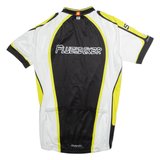 OWAYO Full Zip Cycling Mens Jersey White High Neck M