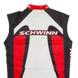 SCHWINN Cycling Mens Jersey White Sleeveless 1/2 Zip M