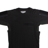 PITCHFORK SYSTEMS Range Master Mens T-Shirt Black Crew Neck Cashmere S