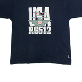 USA RG512 Mens T-Shirt Blue Crew Neck XL