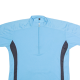 LOFFLER Cycling Mens Jersey Blue 1/4 Zip M