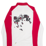 CRANE Cycling Mens Jersey White Long Sleeve 1/2 Zip M