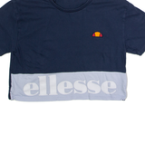 ELLESSE Womens T-Shirt Blue Crew Neck UK 8