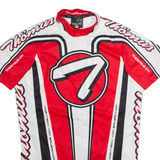 THOEMUS Cycling Mens Jersey White 1/2 Zip M