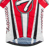 THOEMUS Cycling Mens Jersey White 1/2 Zip M