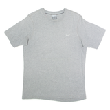NIKE Mens T-Shirt Grey Crew Neck M