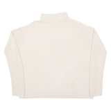 FRENCH CONNECTION Womens Jumper Beige Roll Neck Tight Knit S