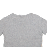 ADIDAS Cropped Womens T-Shirt Grey UK 4