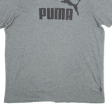 PUMA Mens T-Shirt Grey 2XL