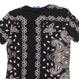 ADIDAS Womens T-Shirt Black UK 8