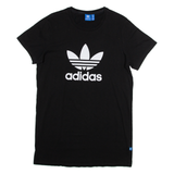 ADIDAS Womens T-Shirt Black UK 12
