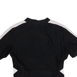 PUMA Womens T-Shirt Black 1/4 Zip S