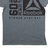 REEBOK Womens T-Shirt Grey M