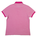 BARBOUR Mens Polo Shirt Pink M