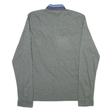 TED BAKER Mens Polo Shirt Grey Long Sleeve 2XL