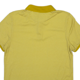 TED BAKER Mens Polo Shirt Yellow Geometric M