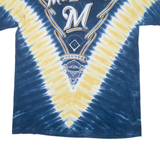 LIQUID BLUE Milwaukee Brewers Mens Tie Dye T-Shirt Blue XL