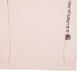 CARHARTT Womens T-Shirt Pink Long Sleeve XL