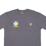 CARHARTT Mens T-Shirt Grey L