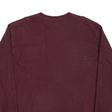 CARHARTT Mens T-Shirt Maroon Long Sleeve XL