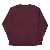 CARHARTT Mens T-Shirt Maroon Long Sleeve XL