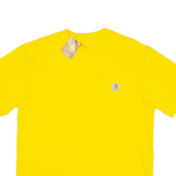 CARHARTT Mens T-Shirt Yellow M
