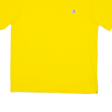 CARHARTT Mens T-Shirt Yellow M