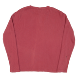 CARHARTT Womens T-Shirt Pink Long Sleeve Button Neck XL