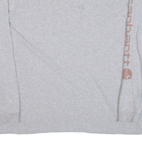 CARHARTT Loose Fit Womens T-Shirt Grey Long Sleeve L