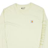 CARHARTT Tall Relaxed Fit Mens T-Shirt Green Long Sleeve L