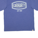 CARHARTT Loose Fit Mens T-Shirt Blue L
