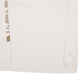 CARHARTT Loose Fit Womens T-Shirt Beige Long Sleeve L