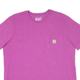 CARHARTT Loose Fit Womens T-Shirt Purple XL