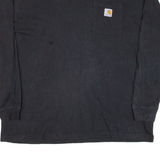 CARHARTT Mens T-Shirt Black Long Sleeve XL