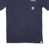 CARHARTT Mens T-Shirt Blue USA S
